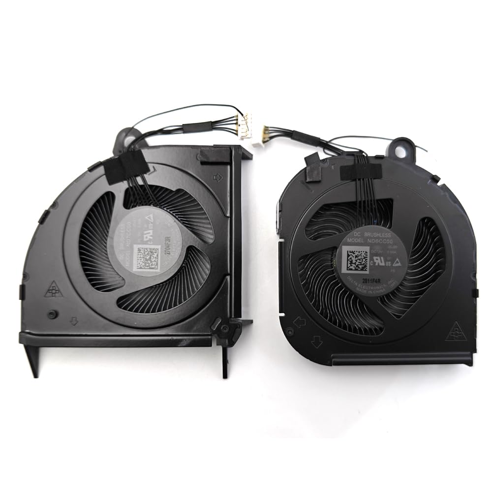 KGIGIBE Replacement CPU & GPU Cooling Fan for Lenovo Thinkpad P15 Gen 2 T15g Gen 2 Series Laptop CPU GPU Cooling Fan 12V 5H41B77200