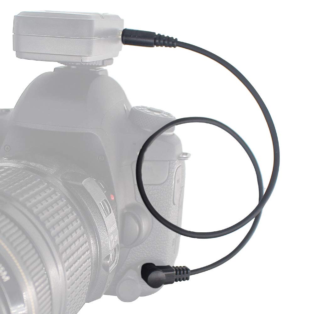 Off Camera Shutter Connecting Cable 3.5mm-DC0 Camera Connecting Plug 3.5mm Cord Compatible for Nikon Cameras (Fit for Pixel Shutter Remote Control