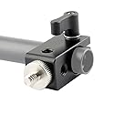 NICEYRIG Single Rod Clamp 15mm Rail Connector Adapter with 1/4 Screw for 15mm DSLR Rig