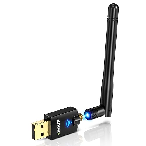 EDUP USB WiFi Adapter AC600M for PC, Wireless USB Network Adapters Dual Band 2.4G/5.8Ghz Wi-Fi Dongle Antenna for Laptop Desktop Compatible with OS