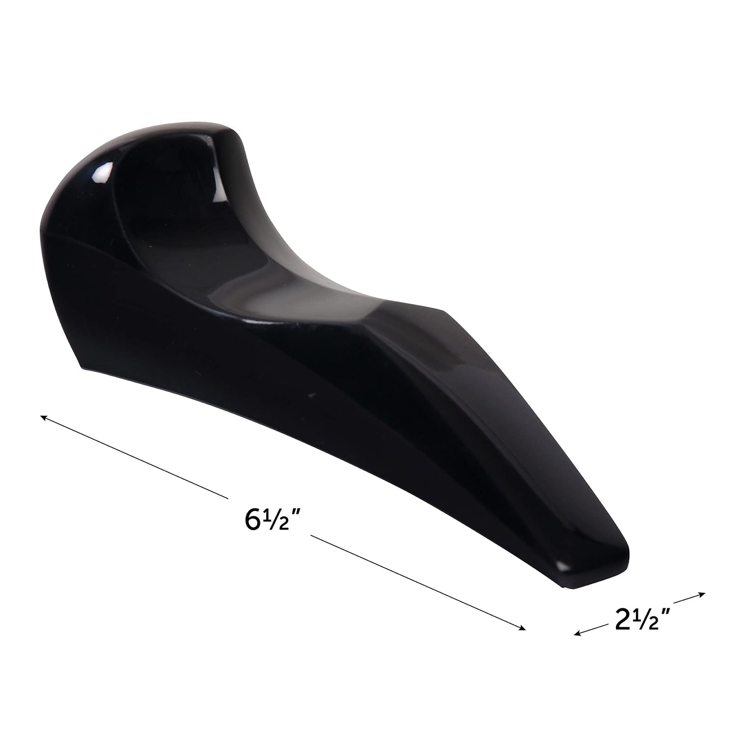 Softalk II Phone Shoulder Rest, Landline Office Telephone Accessory with Nonslip Ergo-Grip Cushion and Self-Adhesive Tape Attachment, Black