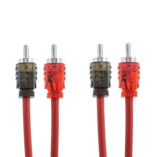 DS18 R16 RCA Cable Ultra Flex 16 Feet - 2-Male to 2-Male Stereo Audio Cables, 2RCA Male to 2RCA Male Stereo Cable for Home Theater, HDTV, Amplifiers