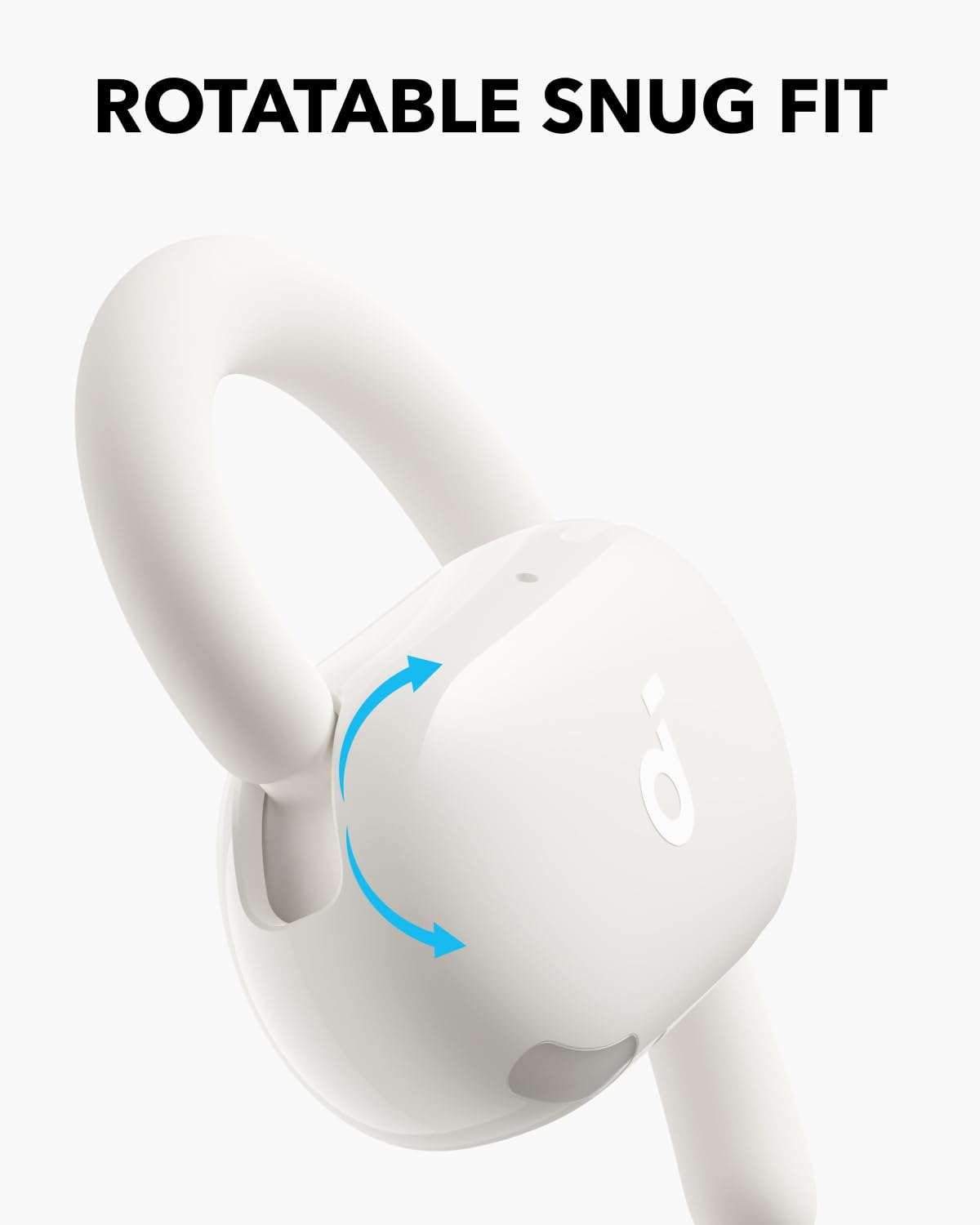 Soundcore V20i by Anker Open-Ear Headphones, Adjustable Ear Hooks,Ultra-Comfort,Snug Fit, Powerful Sound, Clear Calls, IP55, LED Lights, 36H Playtime