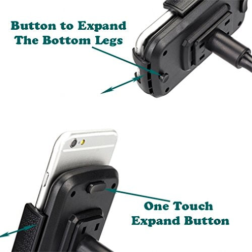 Premium Car Cup Holder Adjustable Phone Mount Dock for iPhone SE, 6 6S 7, Plus, 5S 5C 5 5G 4S (All Carriers Including AT&T, T-Mobile, Sprint, Verizon