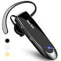 New Bee Bluetooth Earpiece V5.0 Wireless Handsfree Headset with Microphone 24 Hrs Driving Headset 60 Days Standby Time for iPhone Android Samsung