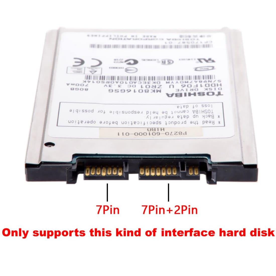 chenyang 1.8" Micro SATA to 2.5" SATA PCB Converter Adapter for Laptop Internal SSD HDD Hard Disk Drive Upgrade Extension
