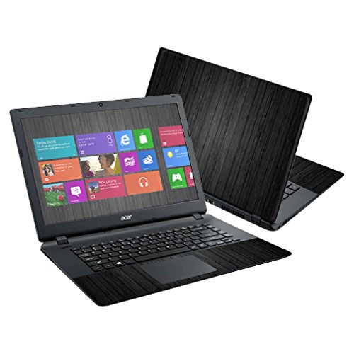 MightySkins Skin Compatible with Acer Aspire E15 ES1-511 15.6" Cover wrap Sticker Skins Black Wood