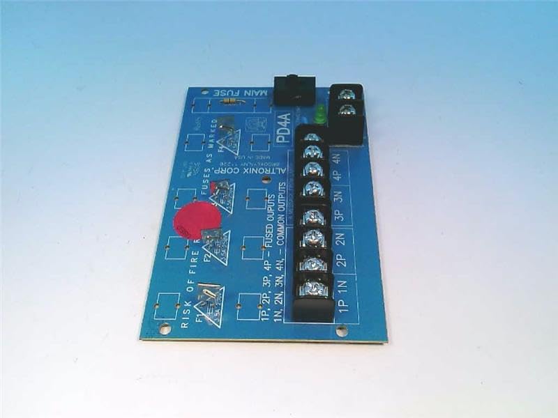 ALTRONIX PD4 10A, 12-24VDC, 4 Fuse Protected OUTPUTS, Power Distribution Module