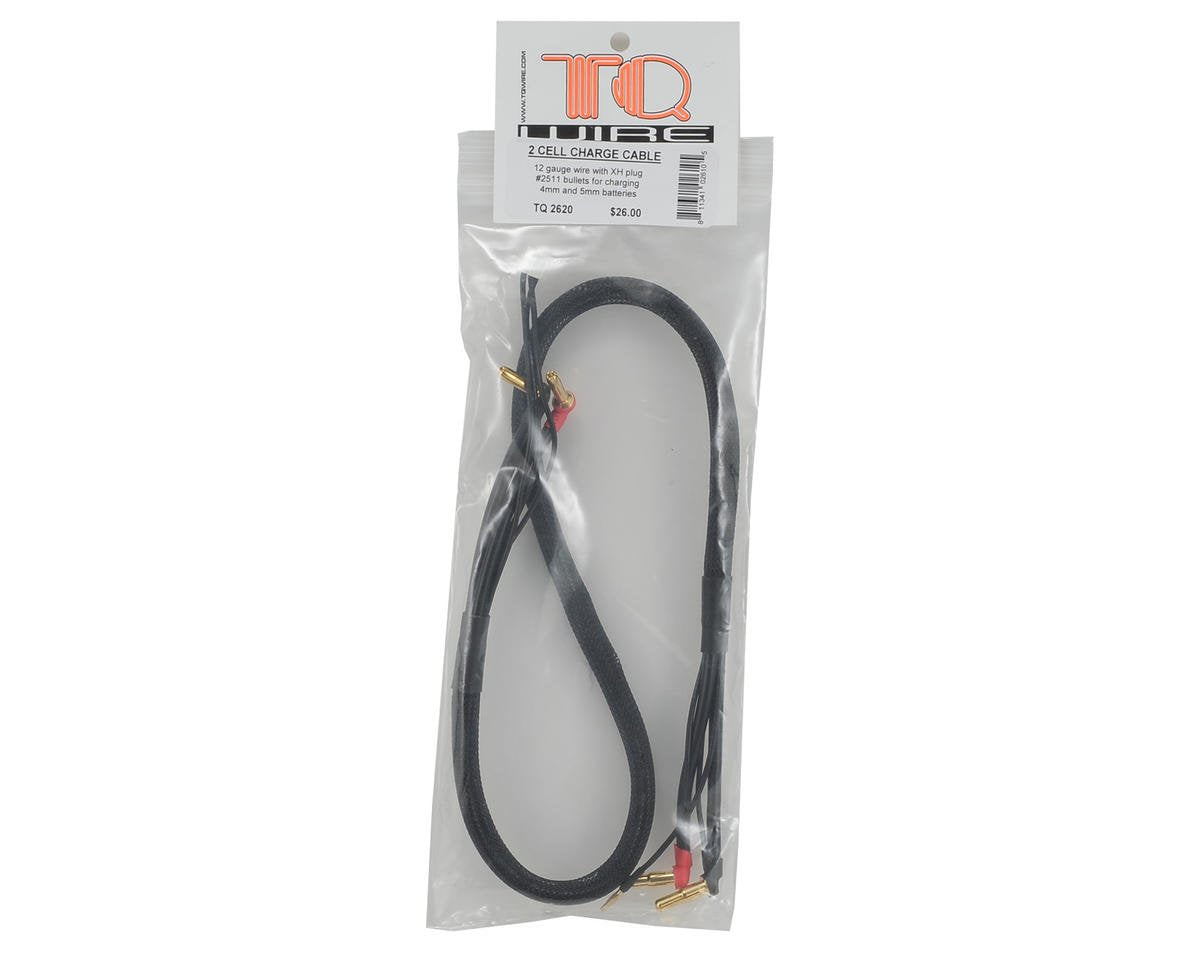 TQWire 2S Charge Cable w/4mm & 5mm Bullet Connector (2