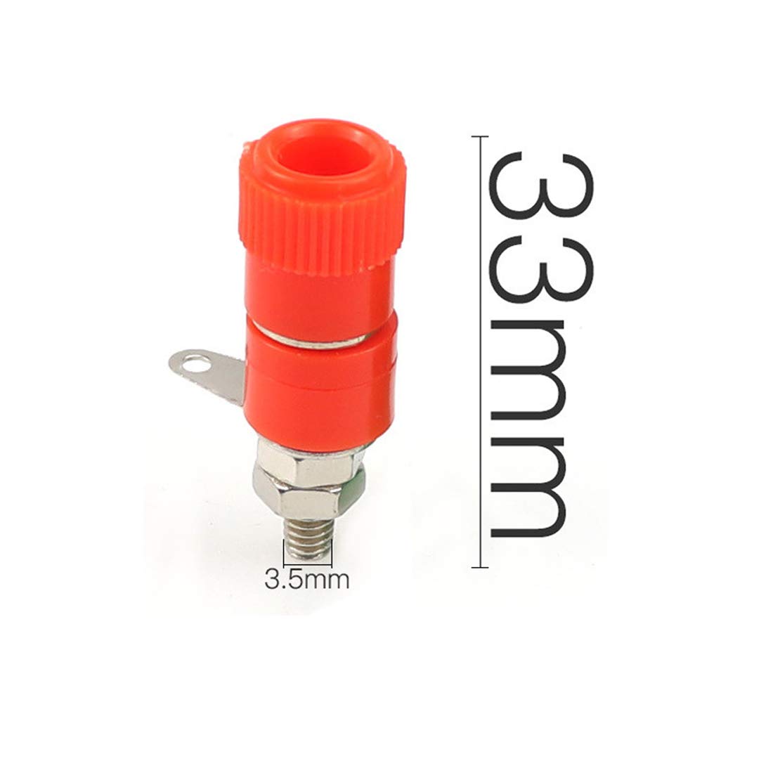 HiLetgo 20pcs JS-910B JS-919 Terminal Wire Connectors JS-910B Jack Socket Female Binding Banana Plugs Terminal Connector Binding Post 4mm Banana Plug