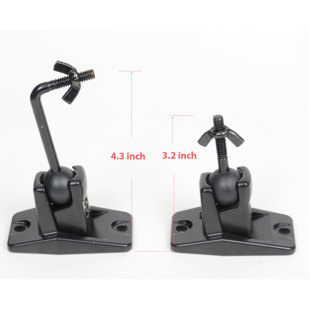 VideoSecu 4 Packs Satellite Surround Sound Wall Ceiling Speaker Mount Home Theater Brackets BJT