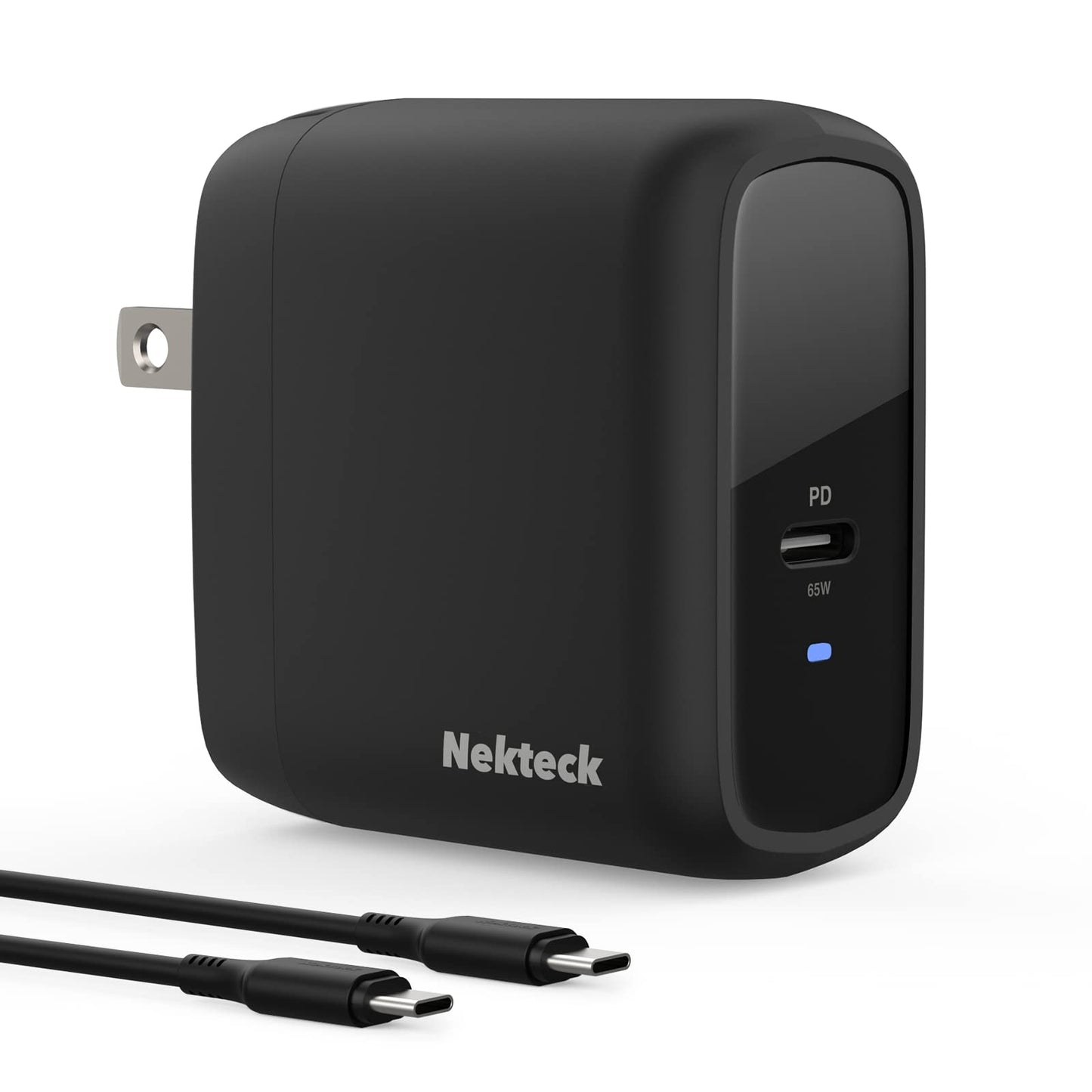 Nekteck 65W USB C Charger, GaN II PD Fast Charging with Foldable Plug