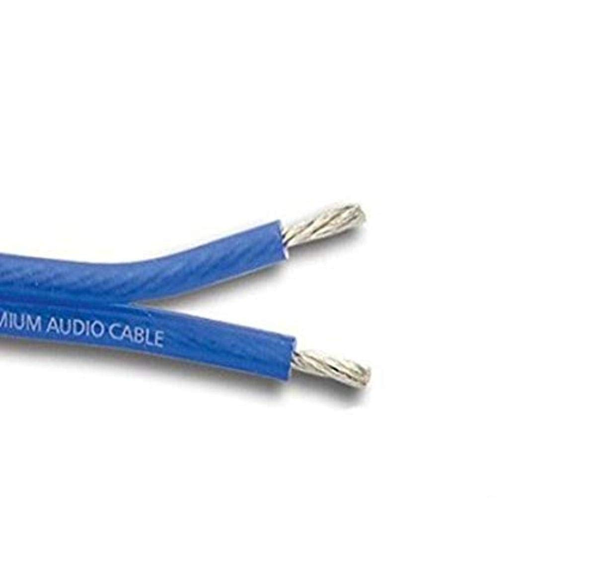 Stinger SHW514B15 Hyper Flex Matte Blue Color 14 Gauge Speaker Wire 15 -Foot