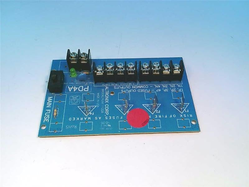 ALTRONIX PD4 10A, 12-24VDC, 4 Fuse Protected OUTPUTS, Power Distribution Module