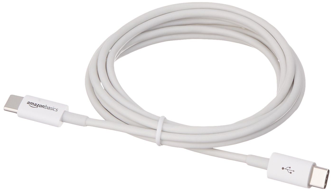 Amazon Basics USB-C to USB-C Fast Charger Cable, 480Mbps Speed, USB-IF Certified, for Fast Charging Apple iPhone 16/15, iPad, MacBook, Samsung Galaxy