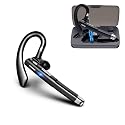 WJBCNEENT Single Bluetooth Headset, Business Wireless Earbud Bluetooth Earpiece V5.3 Hands-Free Earphones with Mic, Compatible for iPhone Cell Phones