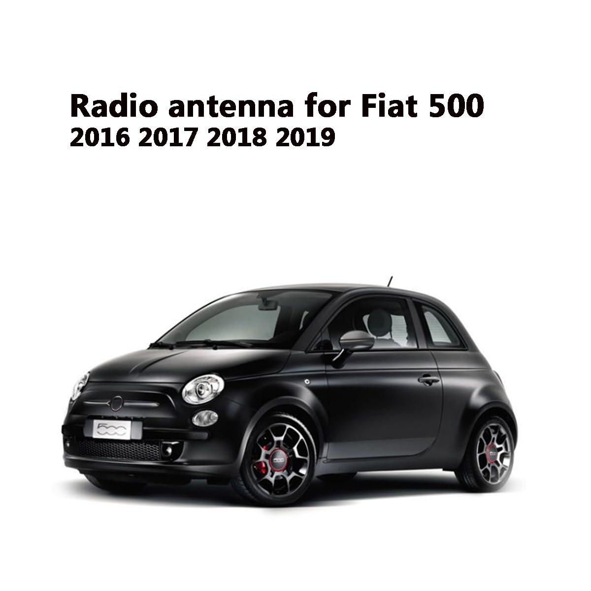8 Inch Radio Antenna for 2015-2022 Jeep Renegade & 2016-2019 Fiat 500, 500L | Car Wash Proof, Flexible Rubber Antenna Mast | Durable Car Radio Antenna
