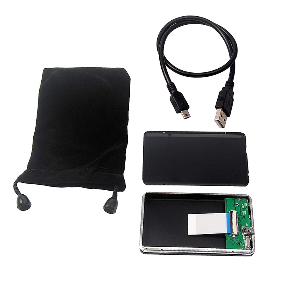 Mini Enclosure, USB 2.0 to 1.8 Inch Aluminium External HDD Enclosure to 100GB Drives
