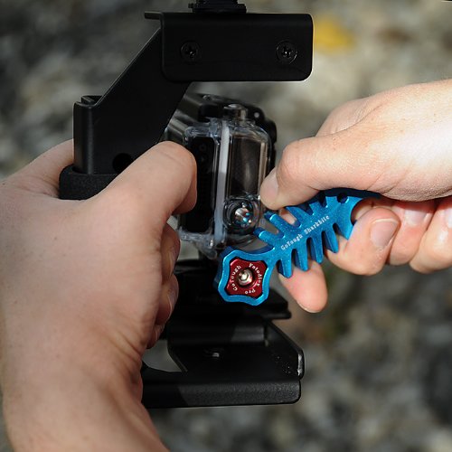 Fotodiox GoTough Sharkbite Blue Metal Wrench with Bottle Opener for Gopro Hero2, Hero3/3+ and Hero4 Mounting Knobs, Adapters, Screws and Bolts