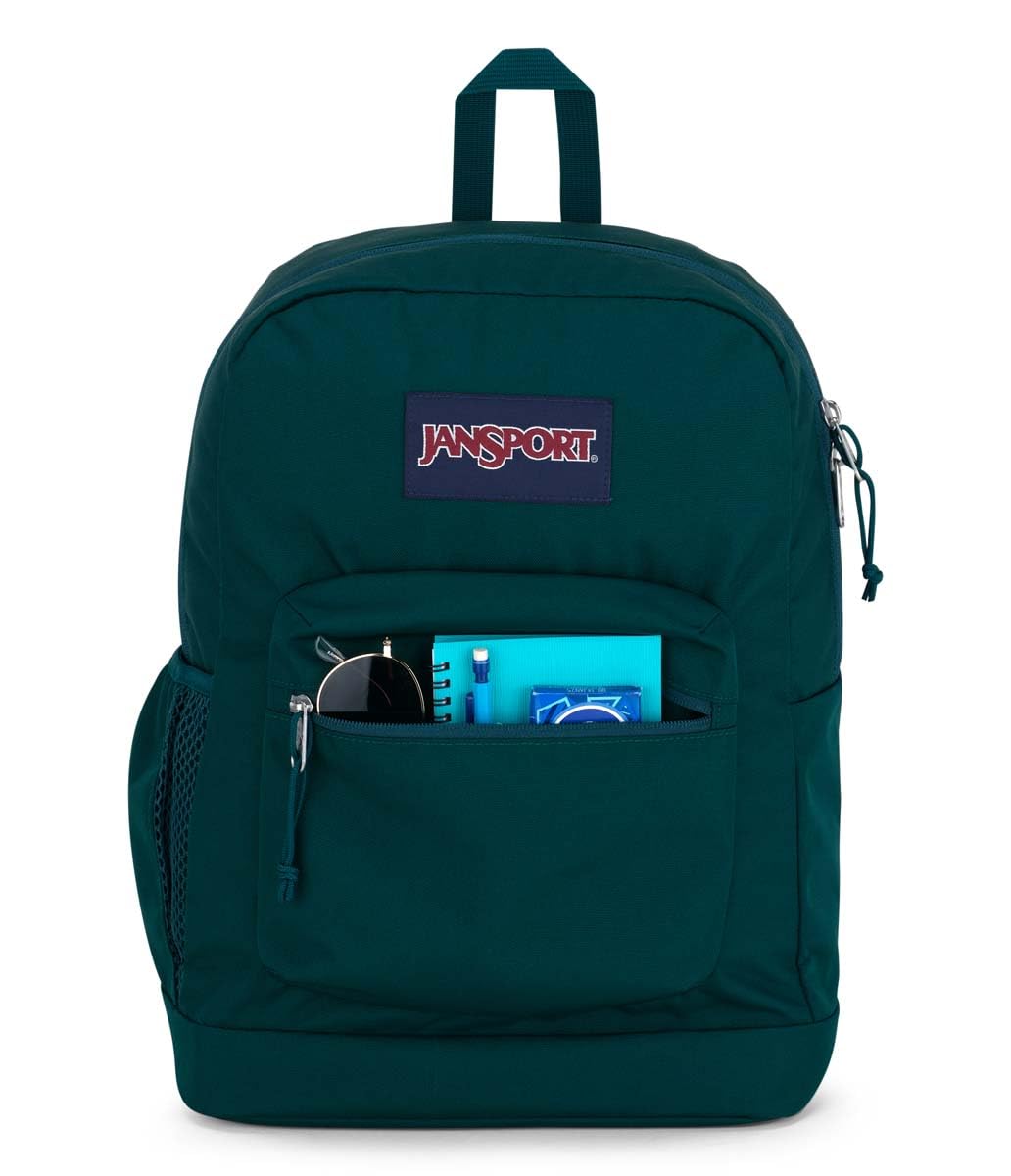 JanSport 26L Cross Town Plus Backpack, Deep Juniper