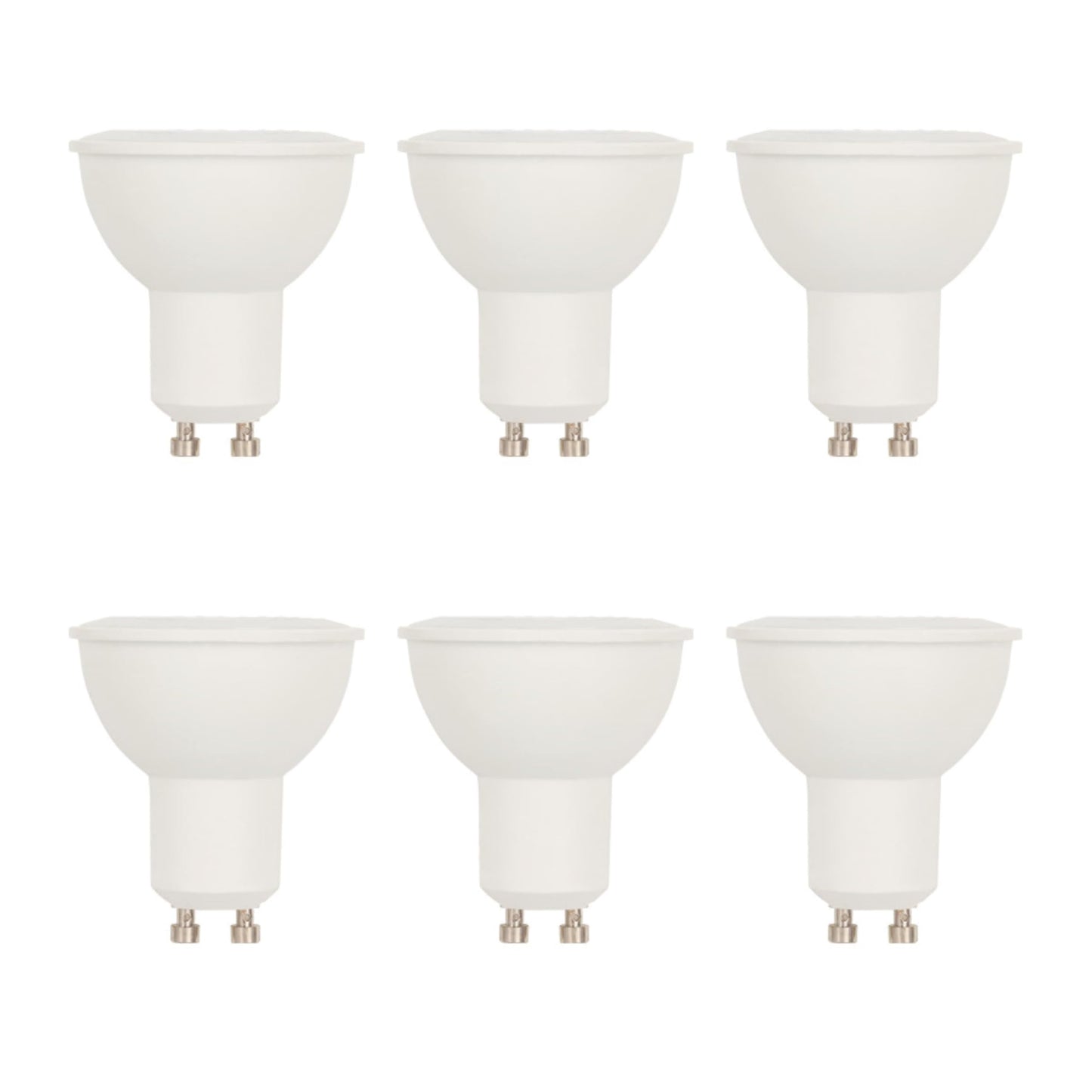 50 Watt Equivalent MR16 Flood Dimmable Bright White LED Light Bulb, GU10 Base, 6 Pack
