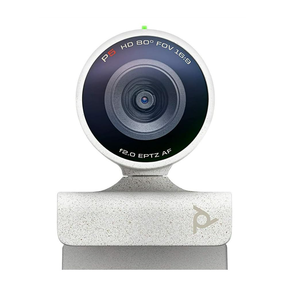 Plantronics Poly - Studio P5 Webcam with Voyager 4220 UC Headset Kit Polycom - 1080p HD Professional Video Conferencing Camera & Stereo Bluetooth