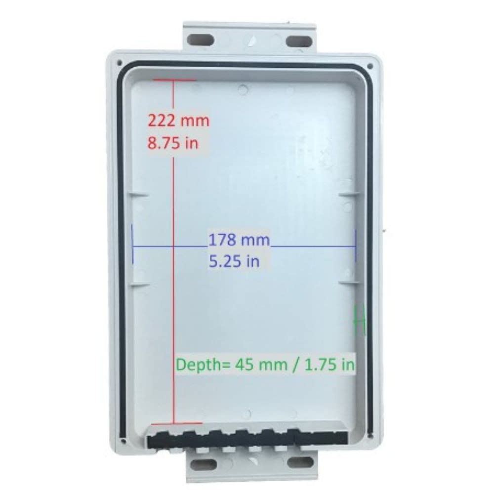 Tycon Systems ENC-SW-8x5 Outdoor Enclosure For TP-SW 5 And 8 Port POE Switches