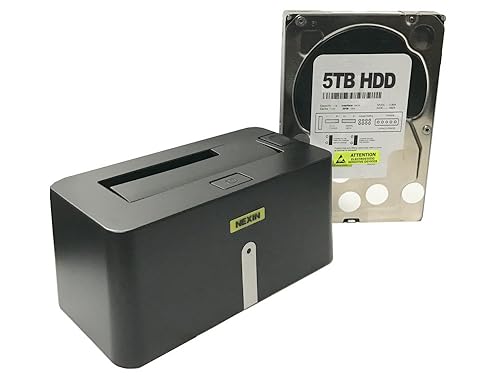 NEXIN NEX-DS1U3 USB 3.0 Hard Drive Docking Station + WL 5TB 3.5" SATA Hard Drive (Combo) - Retail