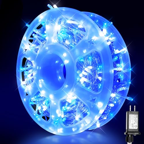 MYGOTO Led String Lights 500LED 165 ft Indoor/Outdoor Fairy String Lights 30V 8 Modes Christmas Lights for Home, Christmas Tree, Wedding Party