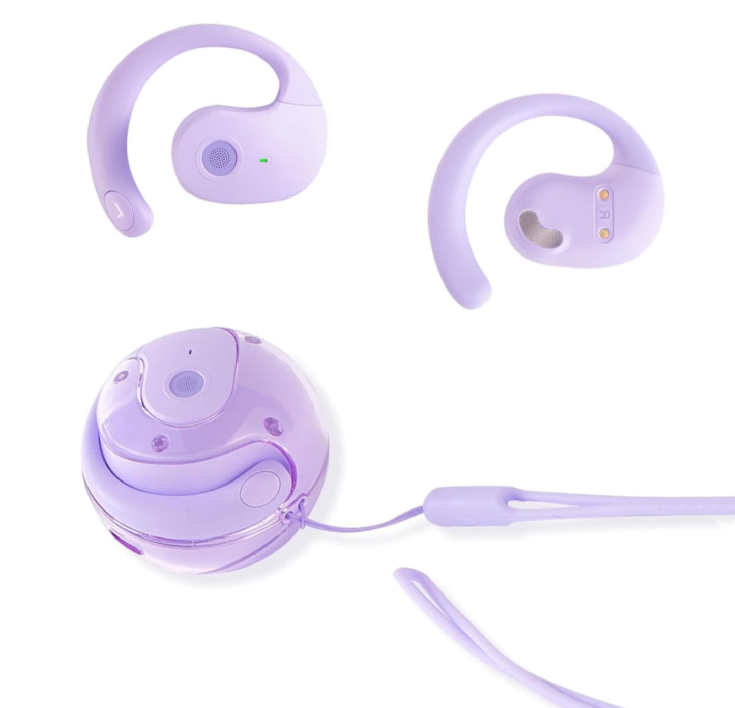 sunshot Ows Open Ear Buds Headphones Bluetooth 5.4,Bone Conducting Air Bone Conduction Headphones, 16mm Drivers,40H Playtime,Open Ear Earbuds IPX5…