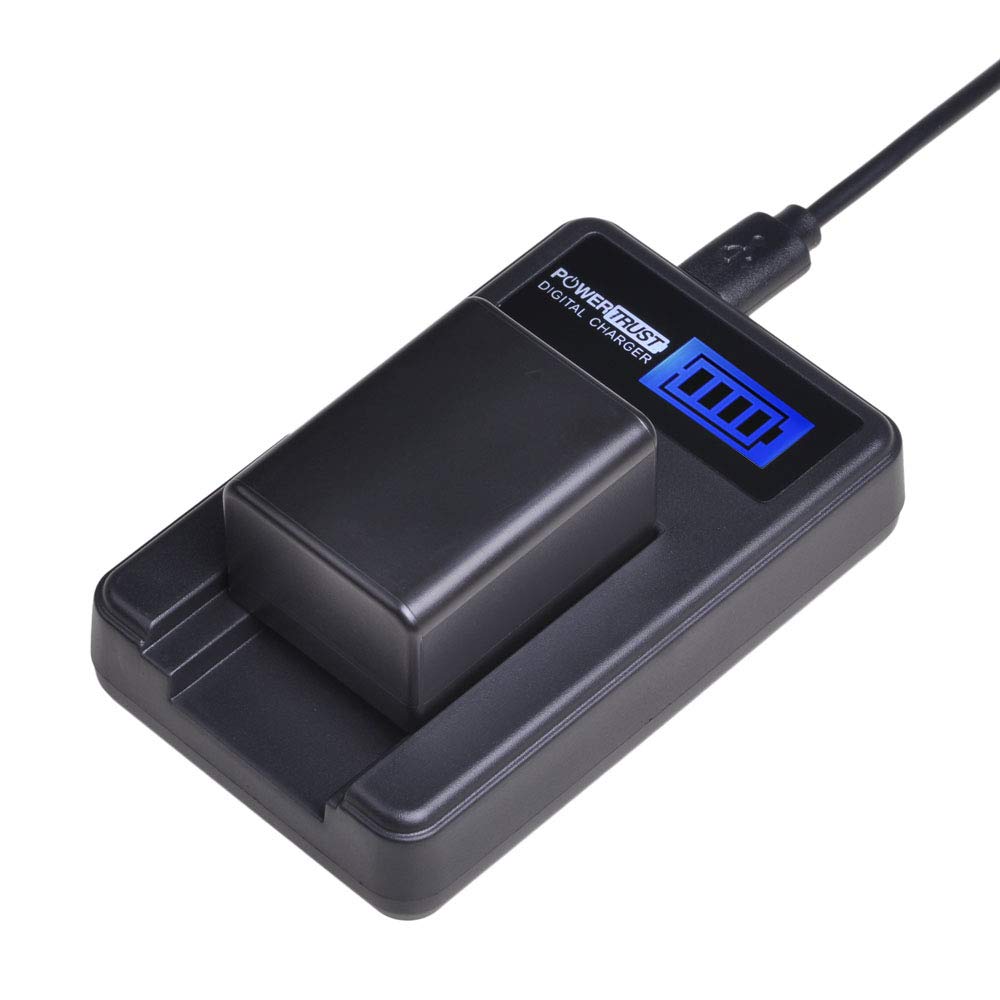 PowerTrust 1Pack BP-718 BP718 Battery + LCD USB Charger for Canon BP-709,BP-745,BP-727,CG-700 HFR80, HFR82, HFR800, HFR70, HFR72, HFR700, HFM500