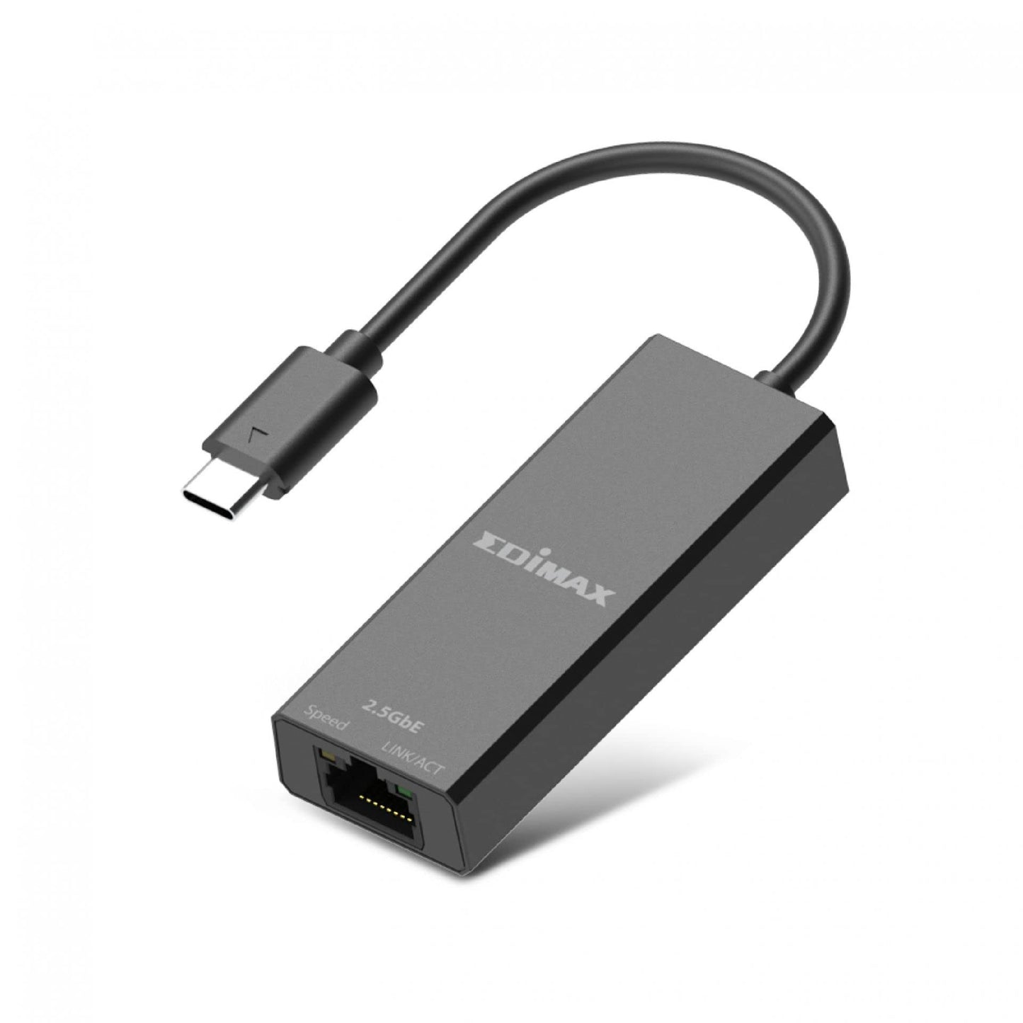 EDiMAX USB-C 2.5Gbps Ethernet LAN Adapter, USB 3.1 Type-C to RJ45 Gigabit Network Converter, 2.5Gbps/1Gbps/100Mbps, Plug and Play, Windows, Gaming