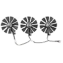 Rakstore T129215SH T129215SL 88mm Graphics Card Cooling Fan Replacement for ASUS ROG Strix RTX2060 RTX2060 Super RTX2070 Cooler Fan (3 Pcs)