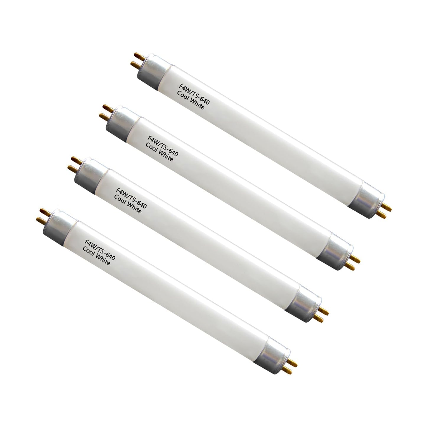 6'' F4T5/CW Under Cabinet Bulb,T5 4W Cool White Linear Fluorescent Tube,Replacement Bulb for GE,Eiko 15501, Sylvania 20416,Sunlite 05040