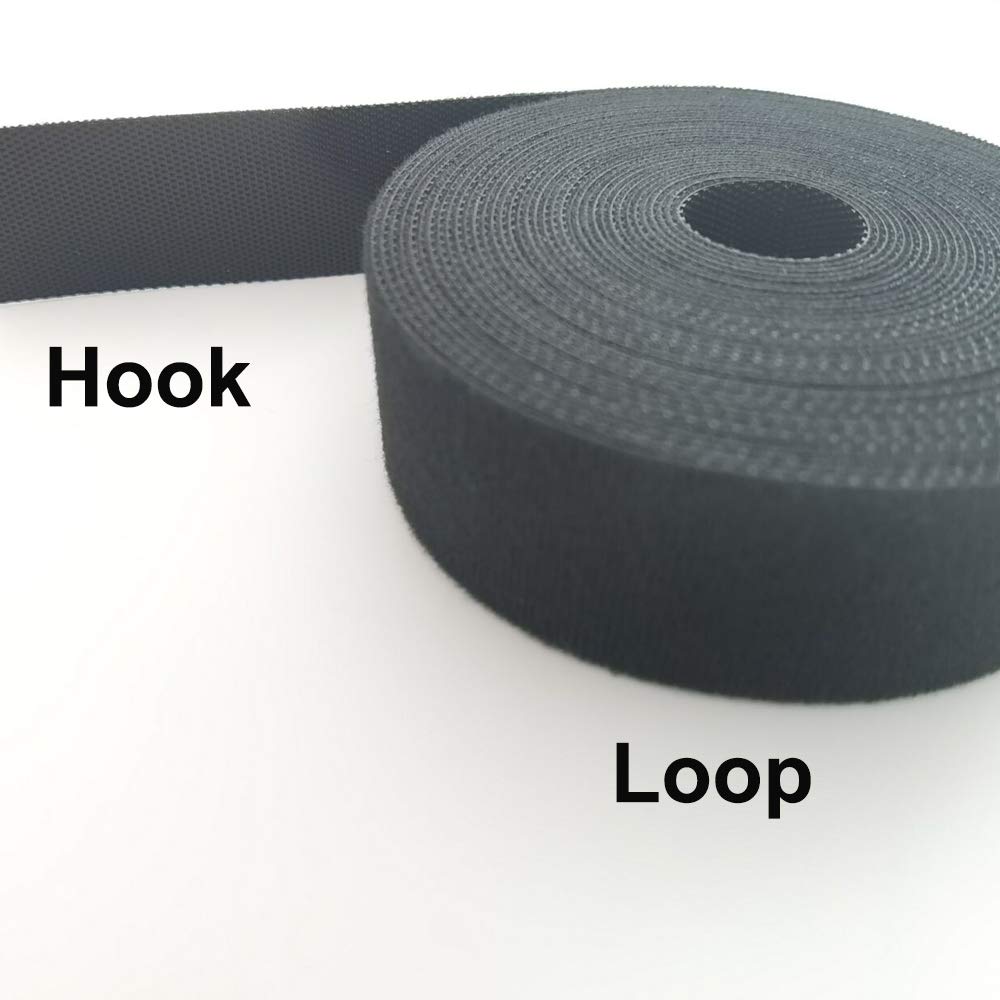 1inch x20 ft Self Gripping Cable Straps Cord Organizer Hook and Loop Cable Ties One Wrap Cord Organizer Cinch Straps Strong Hold Bunding for Fastening