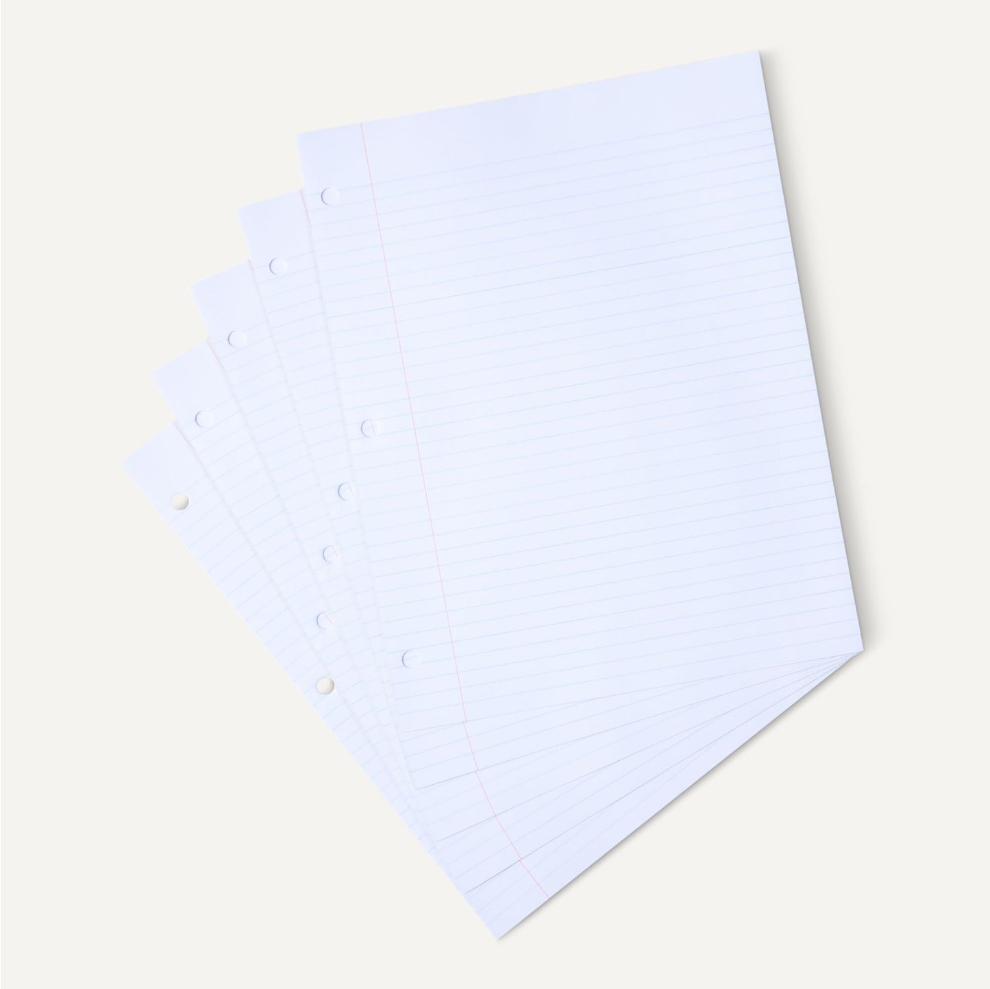 Amazon Basics College Ruled Loose Leaf Paper, 11" x 8.5", 150 Sheets, White, No Binding, 1-Pack