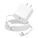 6FT 30W USB Type C Fast Wall Charger Block for iPhone 16e 16 15 Pro Max, AirPods 4 4th, iPad Wall Plug Cube Brick iPad Pro 13/12.9 in, iPad Air 13