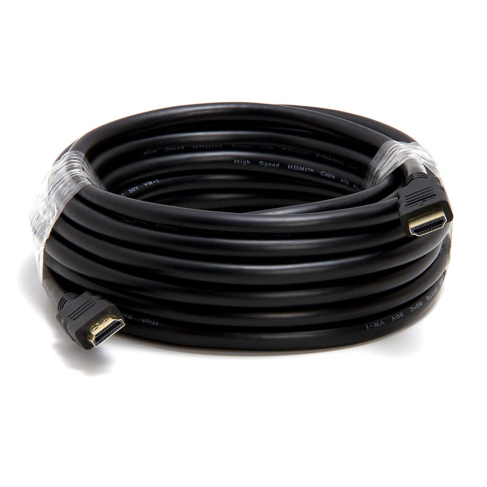 Cmple - 26AWG High Speed HDMI Cable 25FT HDMI 2.0 Ready - 3D Ethernet/ARC, Gold Plated Connectors HDMI Cable - 25 Feet, Black