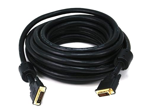 Monoprice 35ft 24AWG CL2 Dual Link DVI-D Cable - Black