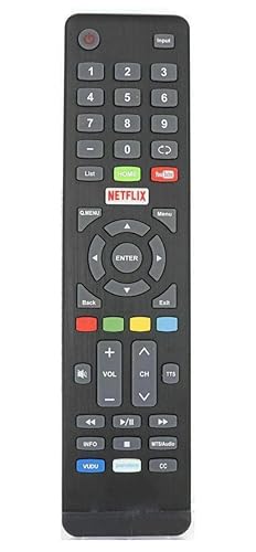 Universal Remote Control for Element TV Remote with YouTube VUDU Netflix Pandara Keys