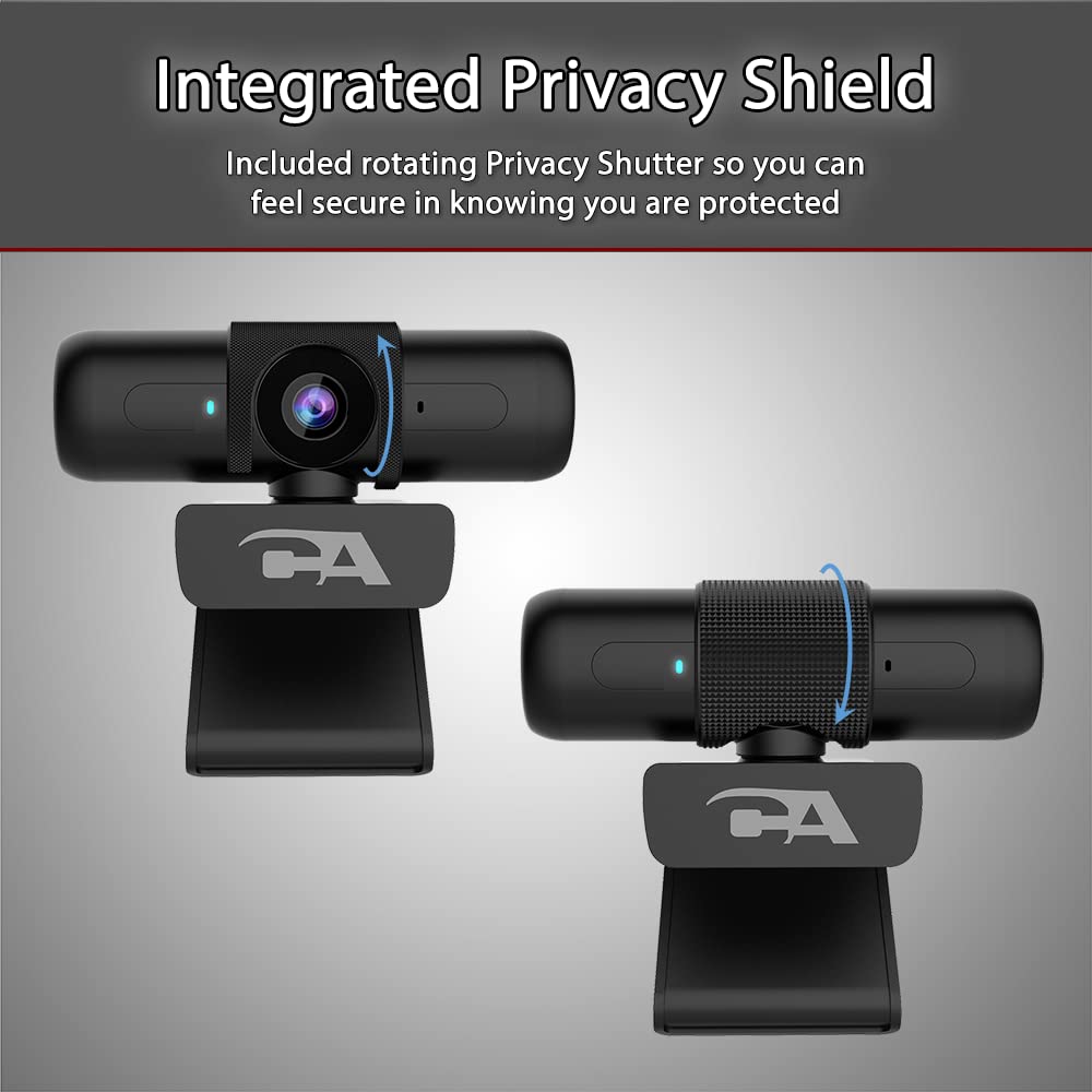 Cyber Acoustics WC-2000 1080p Webcam, Auto-Focus, Privacy Shutter