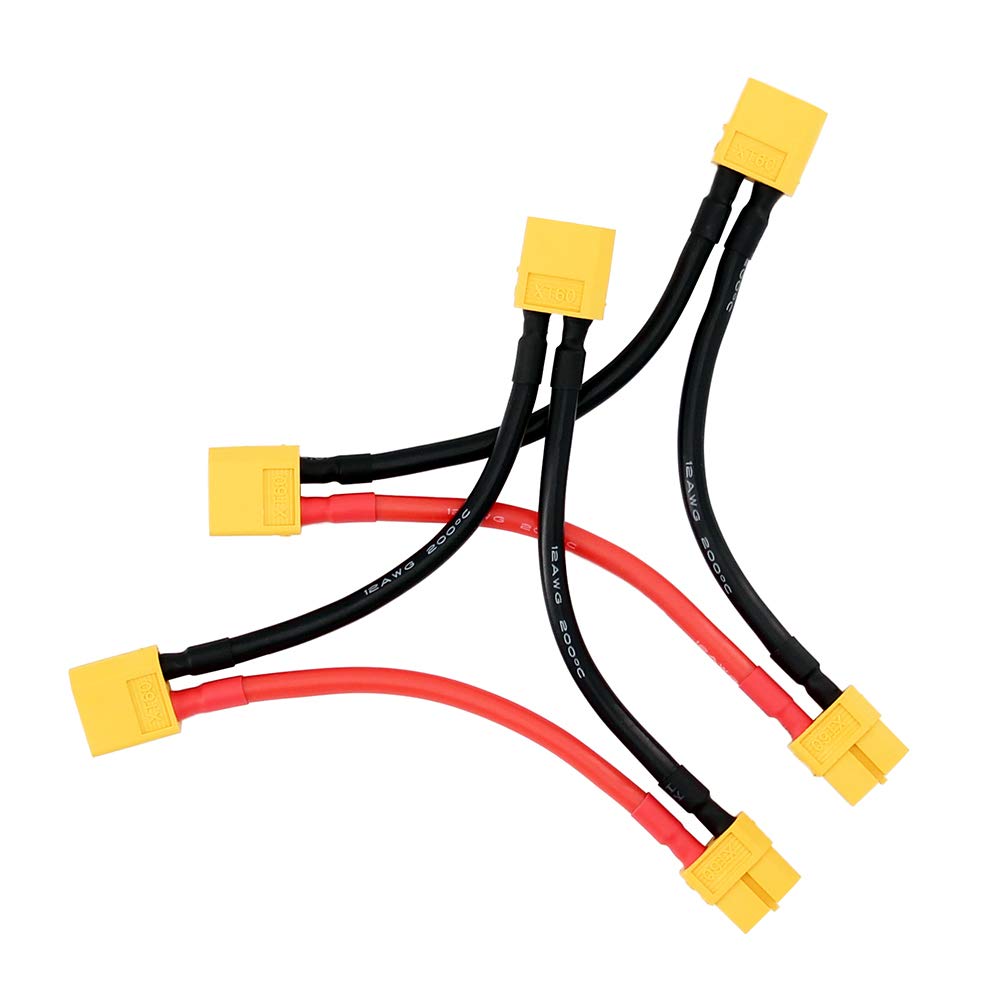 2pcs XT-60 / XT60 Series Serial Battery Connector with 12awg 4inch Cable for Turnigy(BDHI-97)
