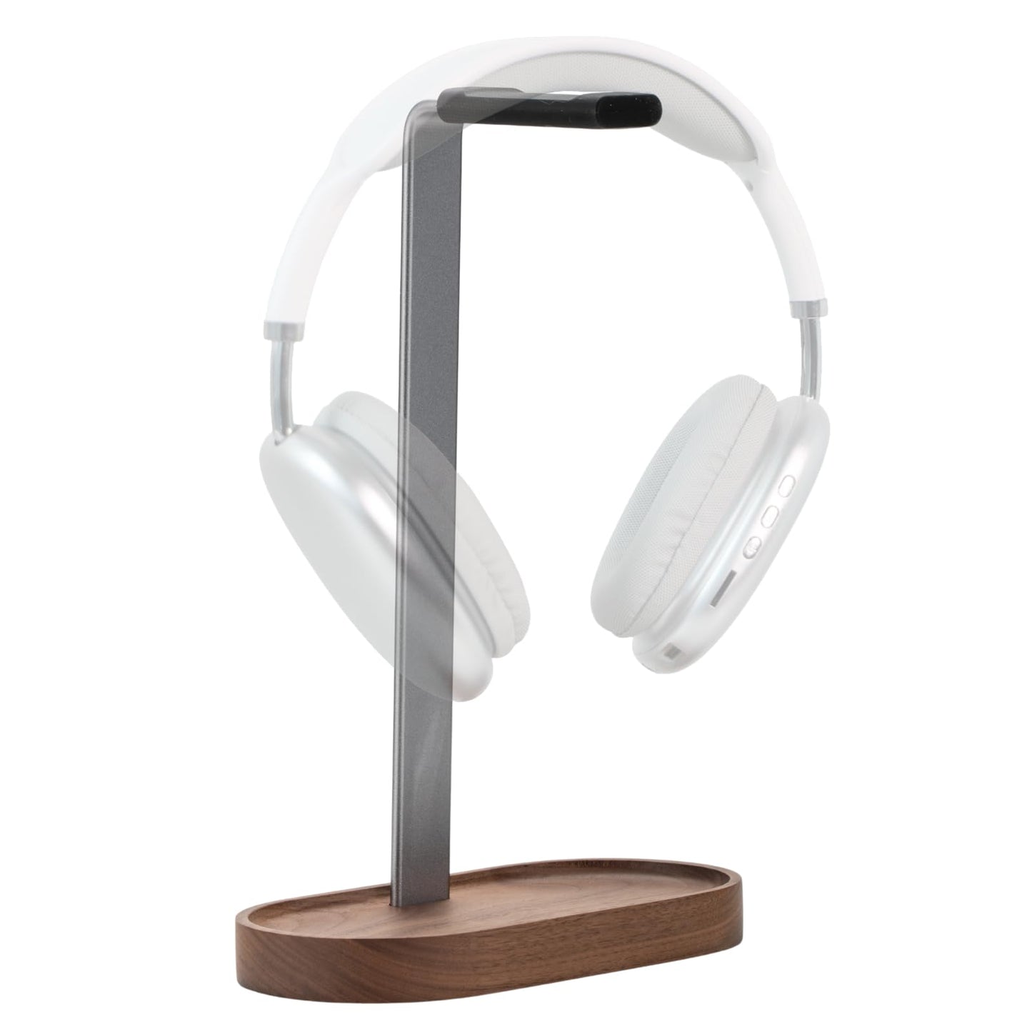 muso wood Headphone Stand & Desktop Headset Holder | Space-Saving Premium Solid Wood Storage Base for Gaming Headsets, AirPods Max, VR Gear - Modern…
