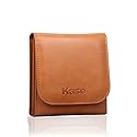 Kase 3 Pocket PU Leather Foldable Camera Circular Lens Filter Wallet Carry Case Bag Pouch for 25mm-82mm Round Filters