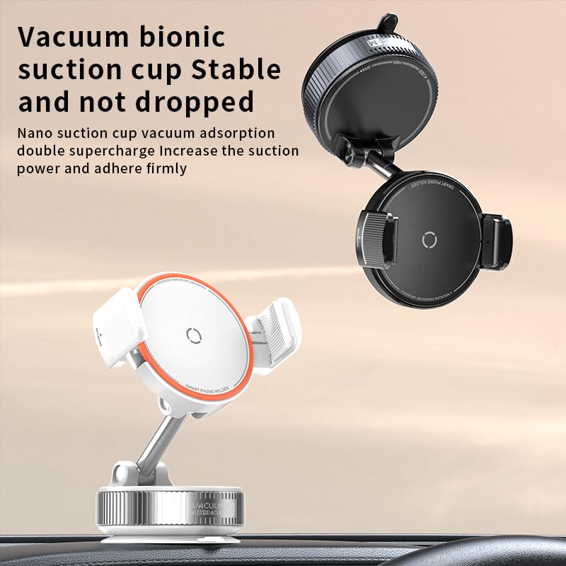 Autaabb 360° Nano Gel Suction Cup Phone Mount - Ultra-Strong Universal Car Dashboard Cell Phone Holder, Hands-Free Vacuum Bracket for Car, Gym, Mirror