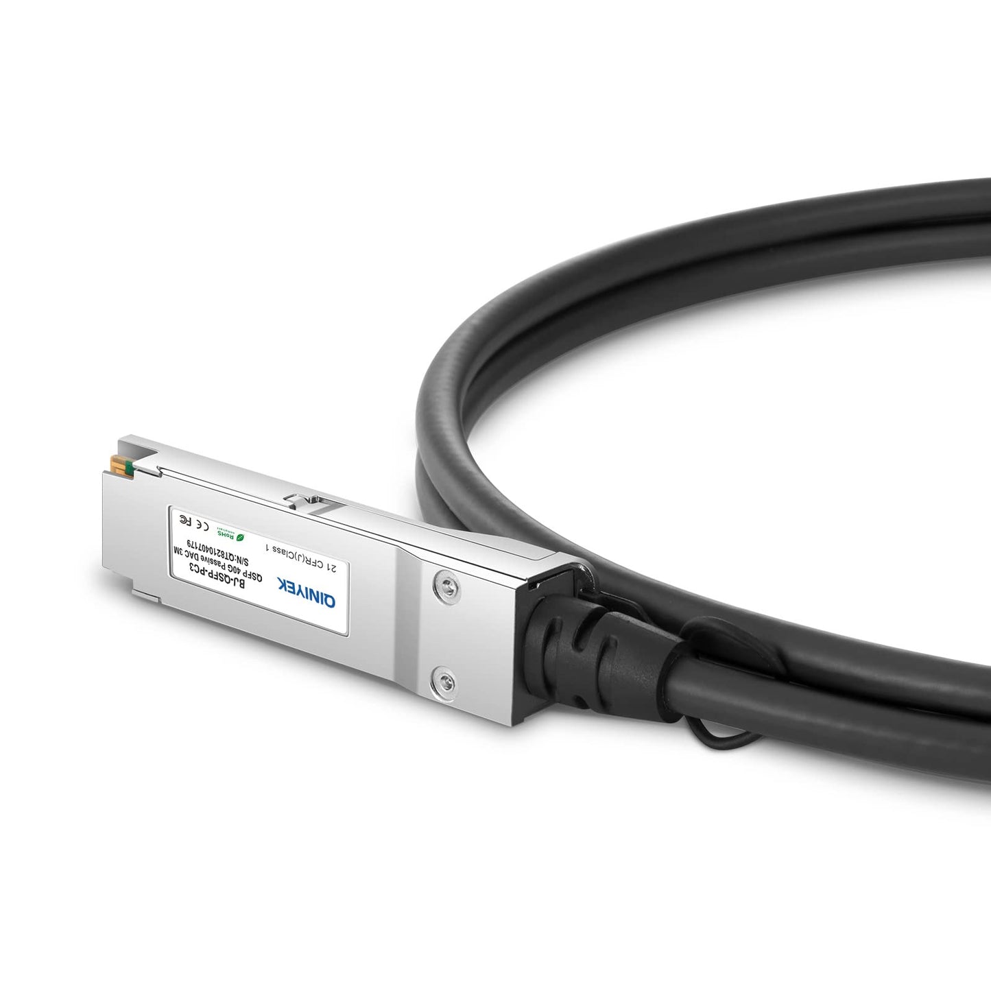 40G QSFP+ DAC Twinax Cable,Direct Attach Copper(DAC) Passive Cable, Compatible with Cisco QSFP-H40G-CU3M, Ubiquiti, D-Link, Netgear, Mikrotik