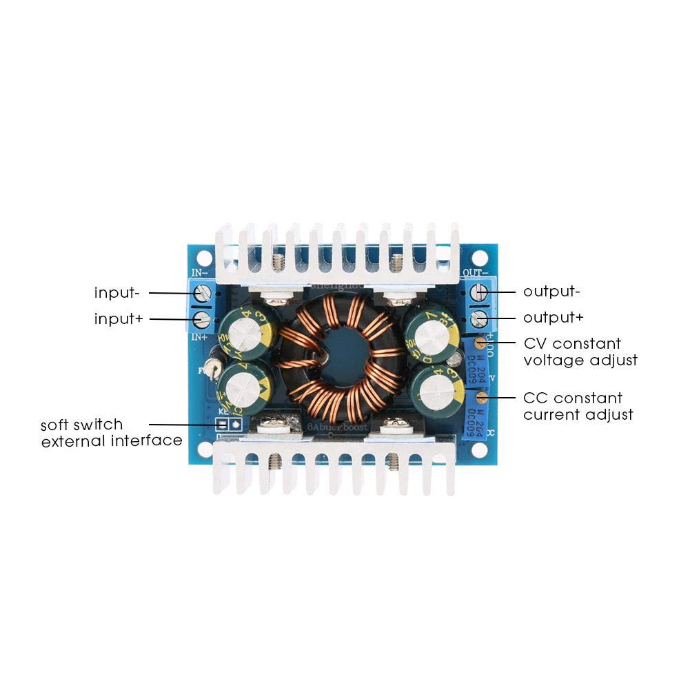 5-30V to 1.25-30V DC Step Up/Down Power Module - Buck-Boost Converter Voltage Regulator