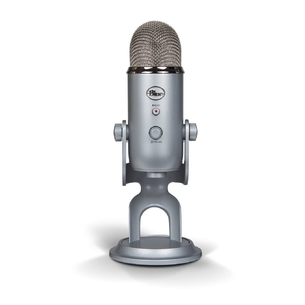 Blue Microphones Yeti USB Microphone Bundle with Desktop Boom Arm Stand, TX-100 Closed-Back Studio Monitor Headphones, and Pop Filter (4 Items)