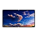 ASHATA 60 Inch 16:9 HD 4K Portable Foldable Projection Screen, Non Crease Projector Movies Screen Support Double Sided Projection for Home Office