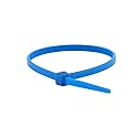 Monoprice Cable Tie 4 inch 18LBS, 100pcs/Pack - Blue